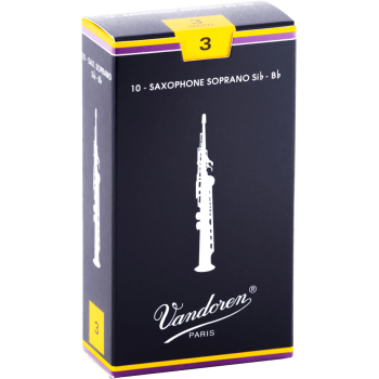 VANDOREN SR203 anches saxophone soprano traditionnelles force 3