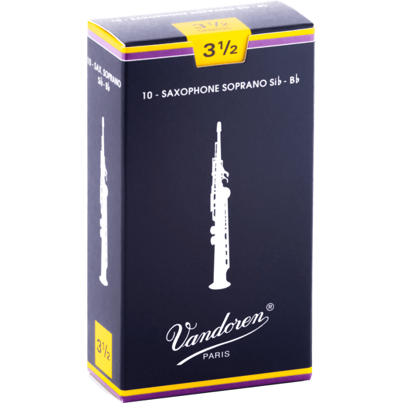 VANDOREN SR2035 anches saxophone soprano traditionnelles force 3,5