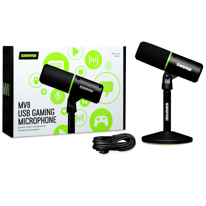 SHURE MV6 microphone de gaming usb