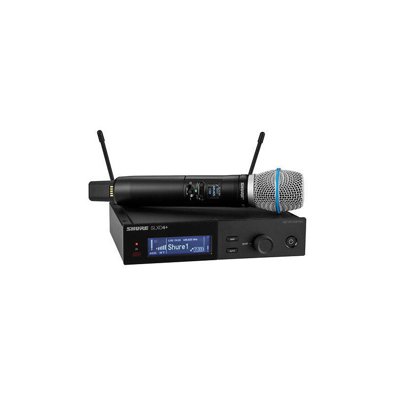 SHURE SLXD24+E-B58-G65 Système complet SLX-D main Beta58 - 470-606 MHz