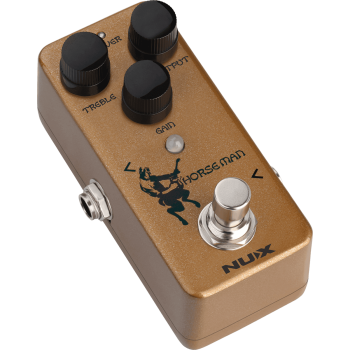 NUX HORSEMAN-OD pédale d'overdrive analogique horseman nod-1 gold/silver