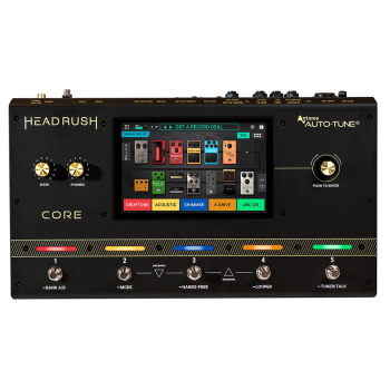 HEADRUSH CORE processeur guitare et voix 5 switches 7" tactile