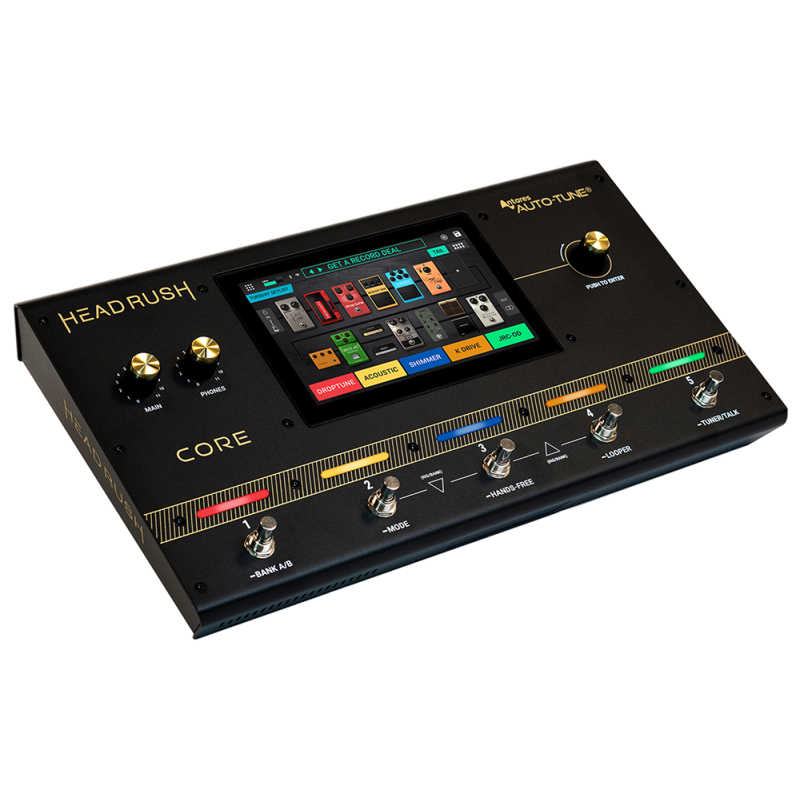 HEADRUSH CORE processeur guitare et voix 5 switches 7" tactile