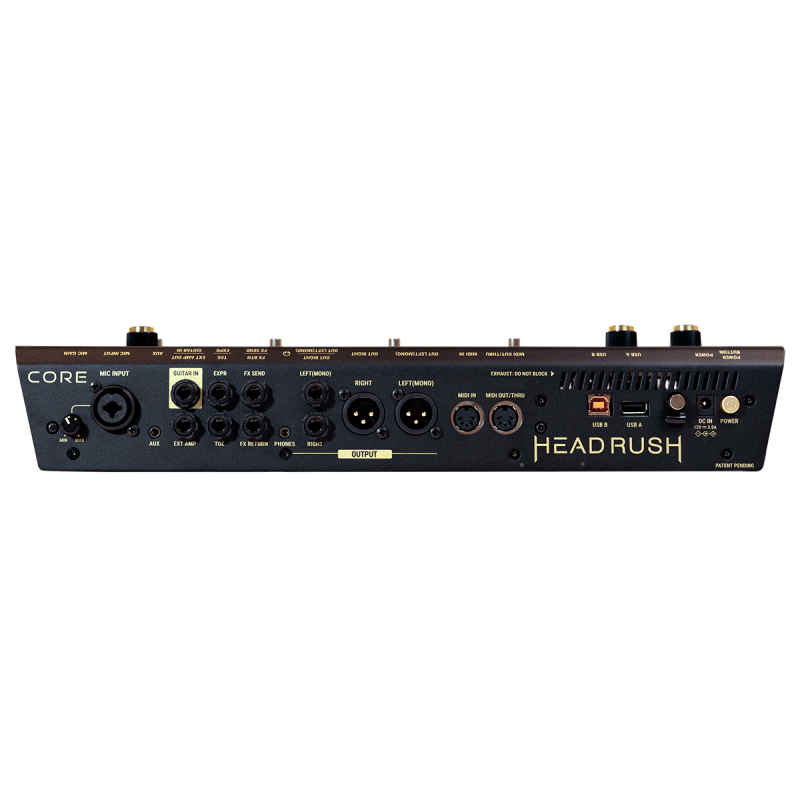 HEADRUSH CORE processeur guitare et voix 5 switches 7" tactile