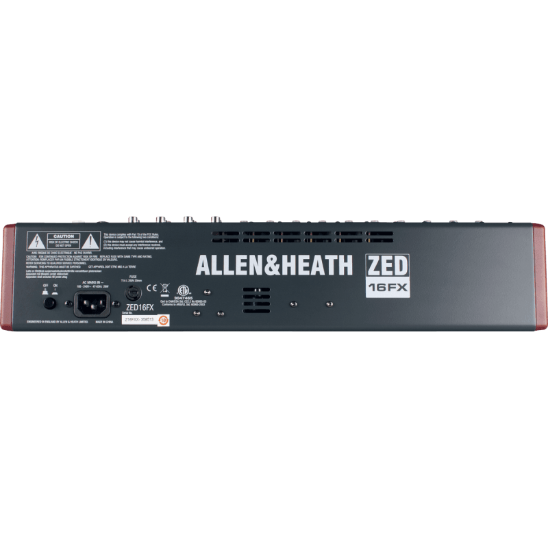 ALLEN & HEATH ZED-16FX table de mixage zed-16fx