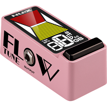 NUX FLOWTUNE2-PINK pédale accordeur guitare compact lcd couleur - rose