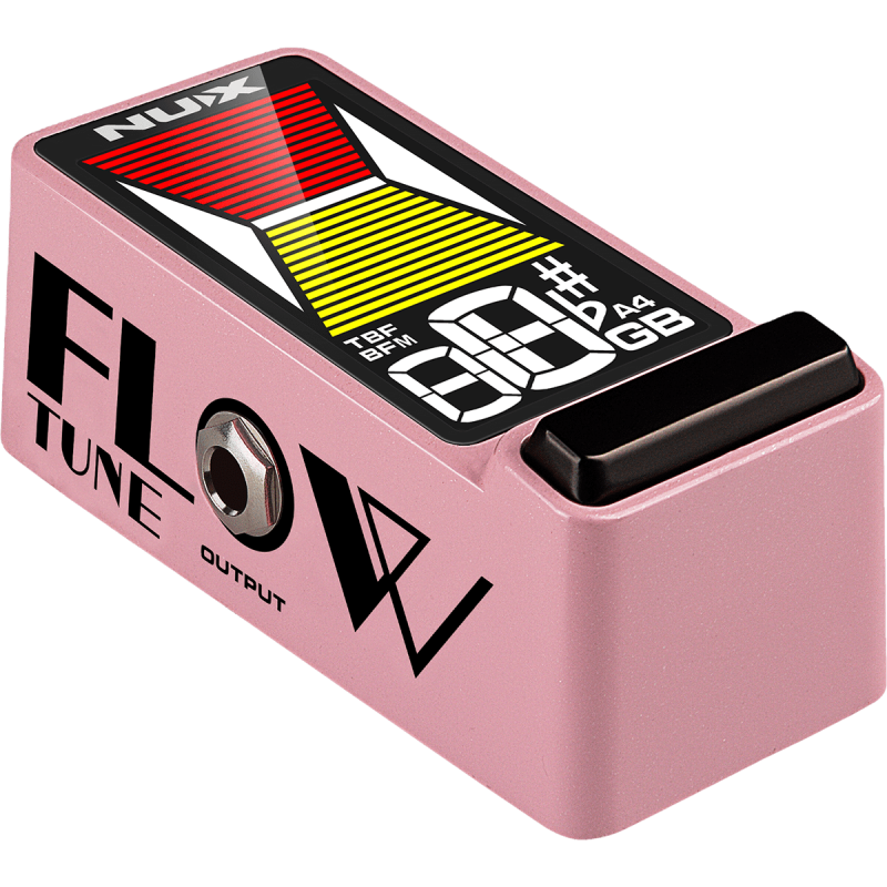 NUX FLOWTUNE2-PINK pédale accordeur guitare compact lcd couleur - rose