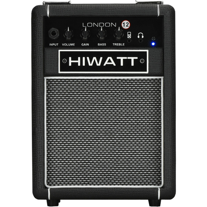 HIWATT LONDON-12C-BLK ampli guitare combo transistors 12w 1x6,5" bluetooth noir