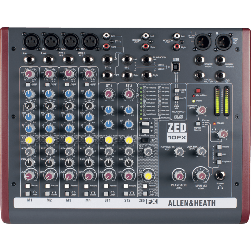 ALLEN & HEATH ZED-10FX table de mixage zed-10fx