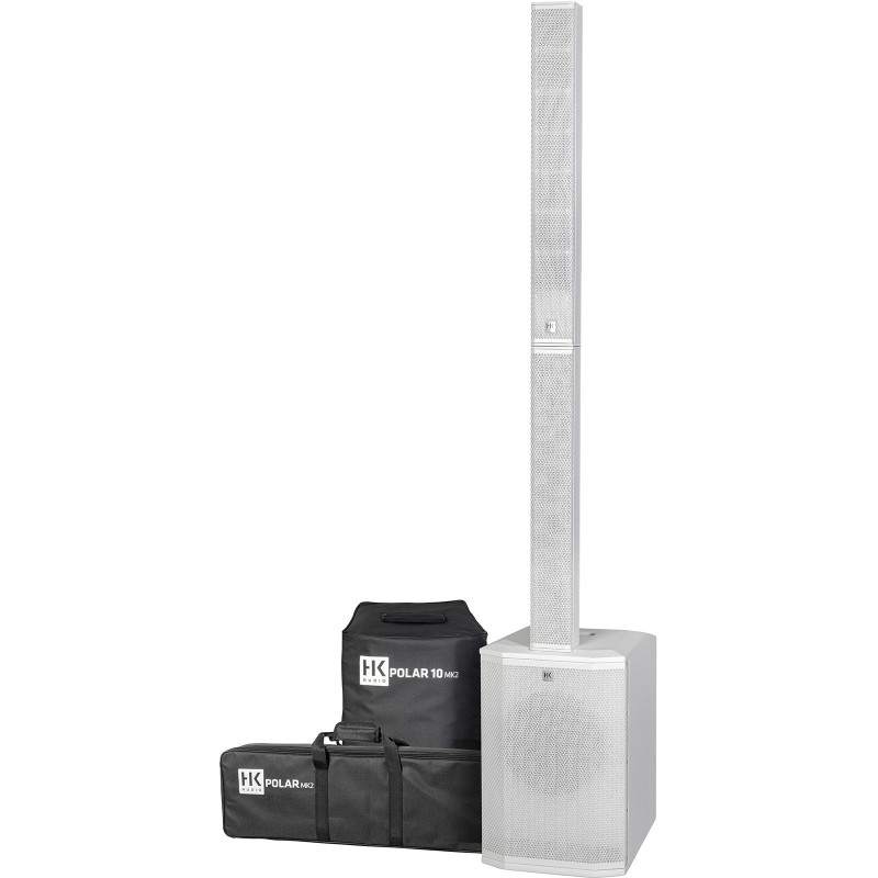 HK AUDIO POLAR10-MK2-W système colonne amplifié bluetooth tws avec housses - blanc