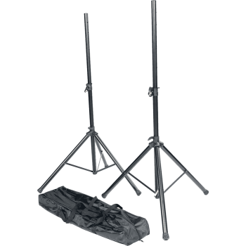 RTX SS01-PACK pack 2 stand enceintes métal + sac de transport noir
