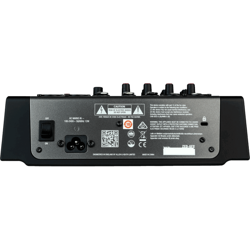 ALLEN & HEATH ZED-6FX table de mixage zed-6fx