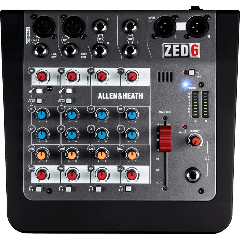 ALLEN & HEATH ZED-6 table de mixage zed-6