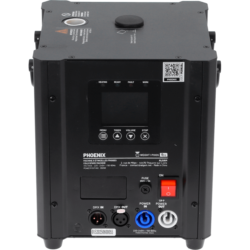 ALGAM LIGHTING PHOENIX machine à étincelles froides