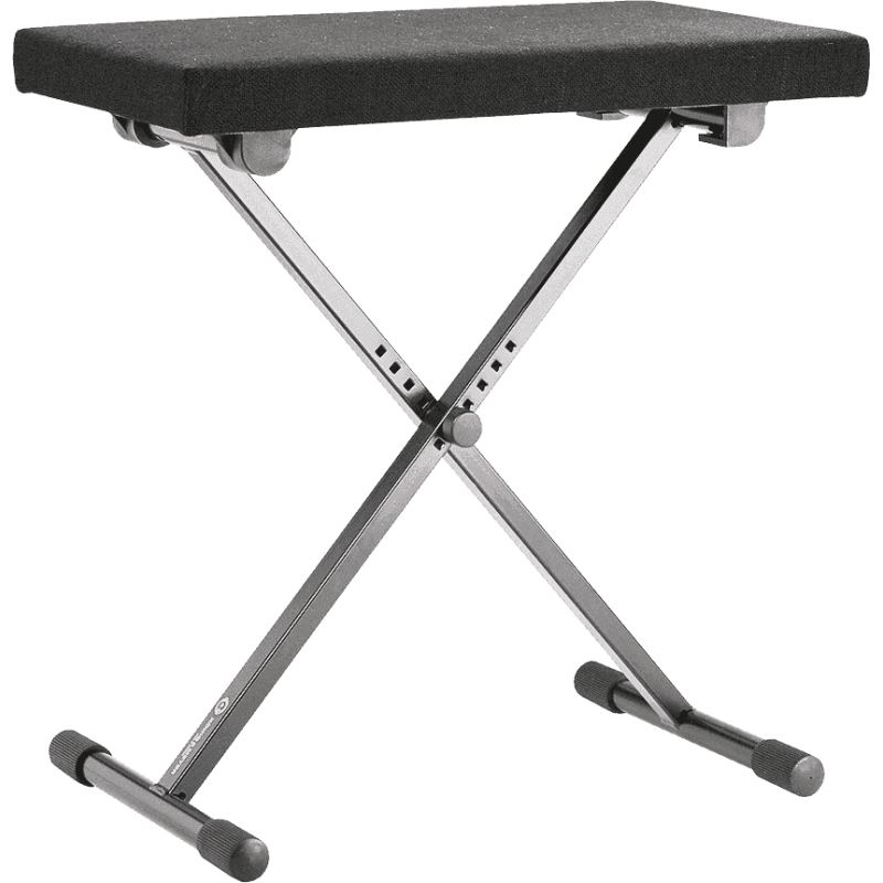 K&M 14066 banc de clavier avec assise en tissu