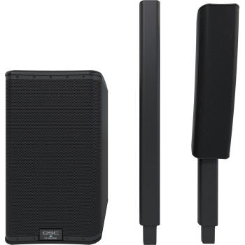 QSC PRO AUDIO KC12T-BK-SYSTEM système complet kc12t-bk + kc12s-bk - noir