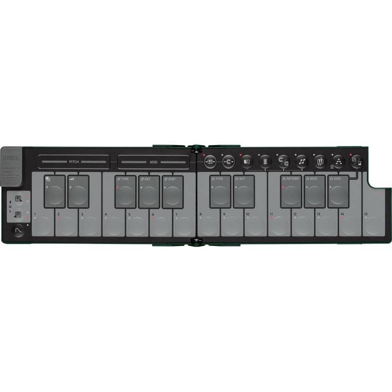 KORG NANOKEY-FD-AG nanokey fold clavier maitre pliable - alpine green
