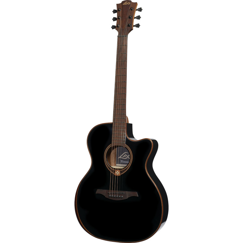 LAG T118ABCE-BLK auditorium bevel cutaway electro black