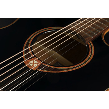 LAG T118ABCE-BLK auditorium bevel cutaway electro black