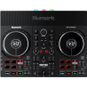 NUMARK PARTYMIXLIVE contrôleur 2 voies avec système light intégré et moniteurs streaming
