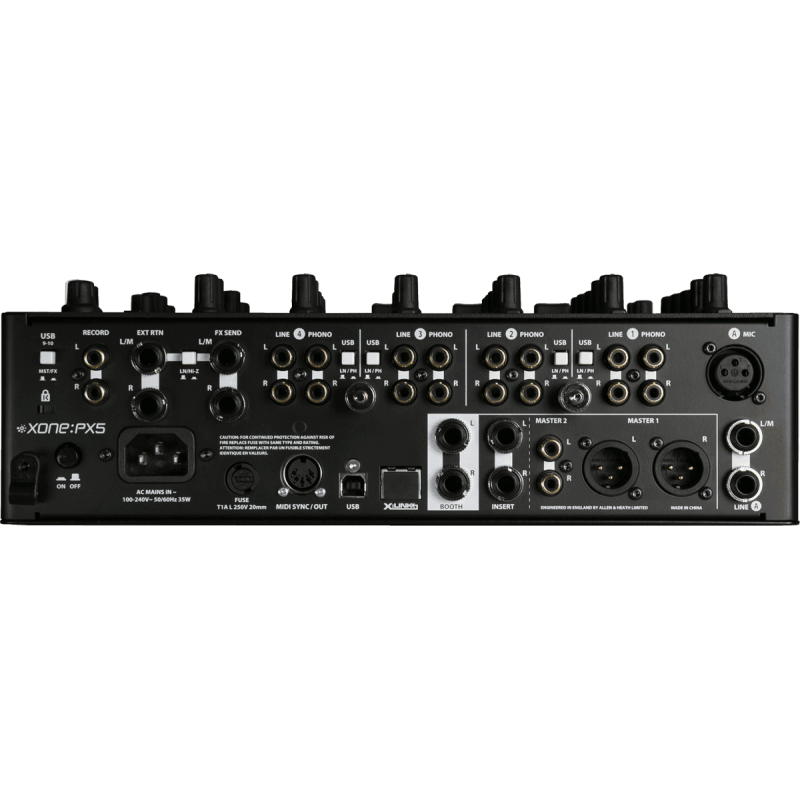 ALLEN & HEATH XONE-PX5 console dj 4 + 1 voies stéréo 2 sorties stéréo fx usb