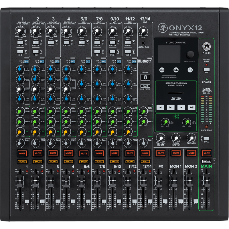 MACKIE ONYX12 mixer usb 12 canaux  + effets