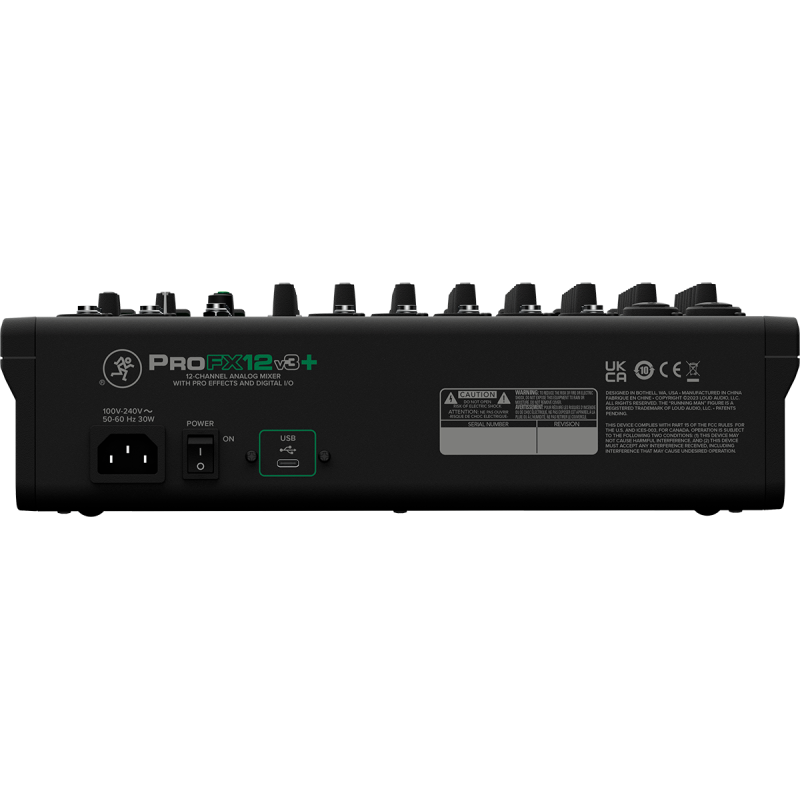 MACKIE PROFX12V3+ usb 12 canaux + bluetooth et effets