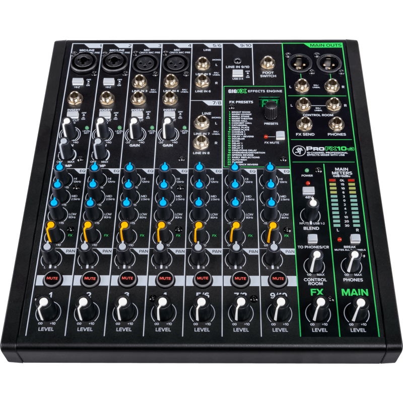 MACKIE PROFX10V3 mixer  usb 10 canaux + effets
