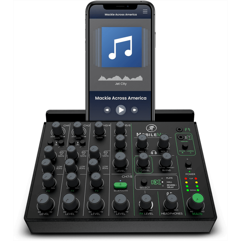 MACKIE MOBILEMIX usb 8 canaux + bluetooth et effets