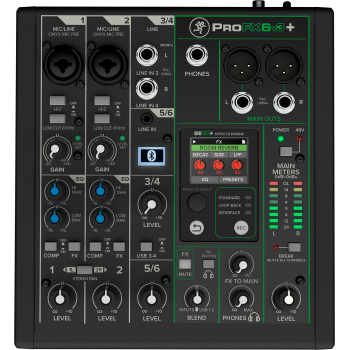MACKIE PROFX6V3+ usb 6 canaux + bluetooth et effets