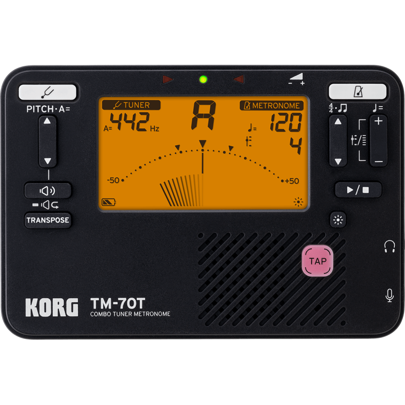 KORG TM-70T-BK accordeur/métronome tm70t-bk