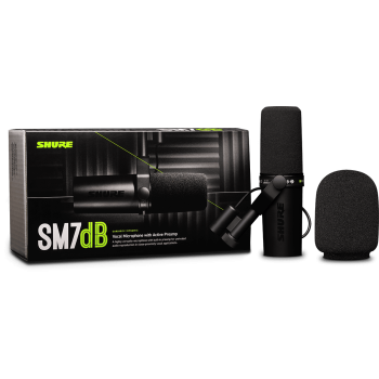 SHURE SM7DB microphone broadcast dynamique avec préamp