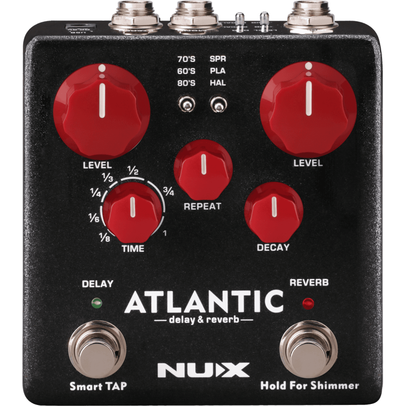 NUX ATLANTIC pédale de delay et réverb 3 modes
