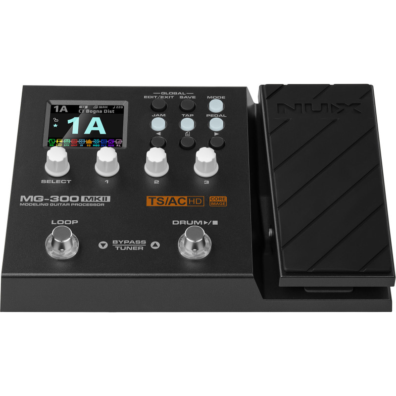NUX MG300-MK2 multi-effets guitare/basse - 2 switchs + exp