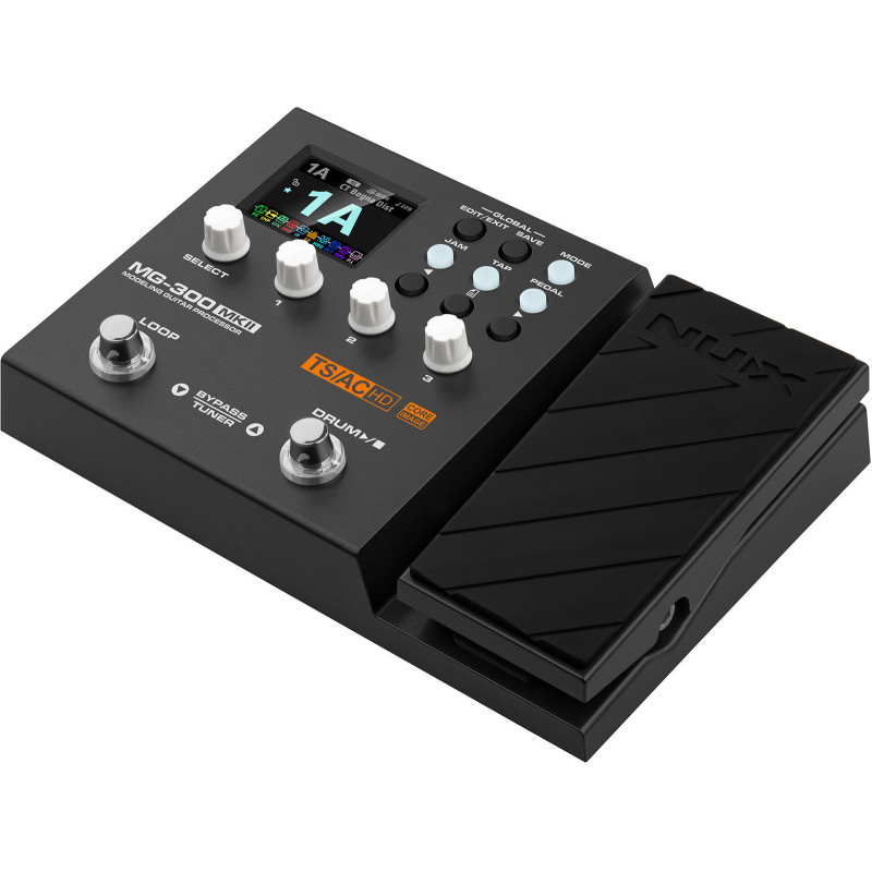 NUX MG300-MK2 multi-effets guitare/basse - 2 switchs + exp