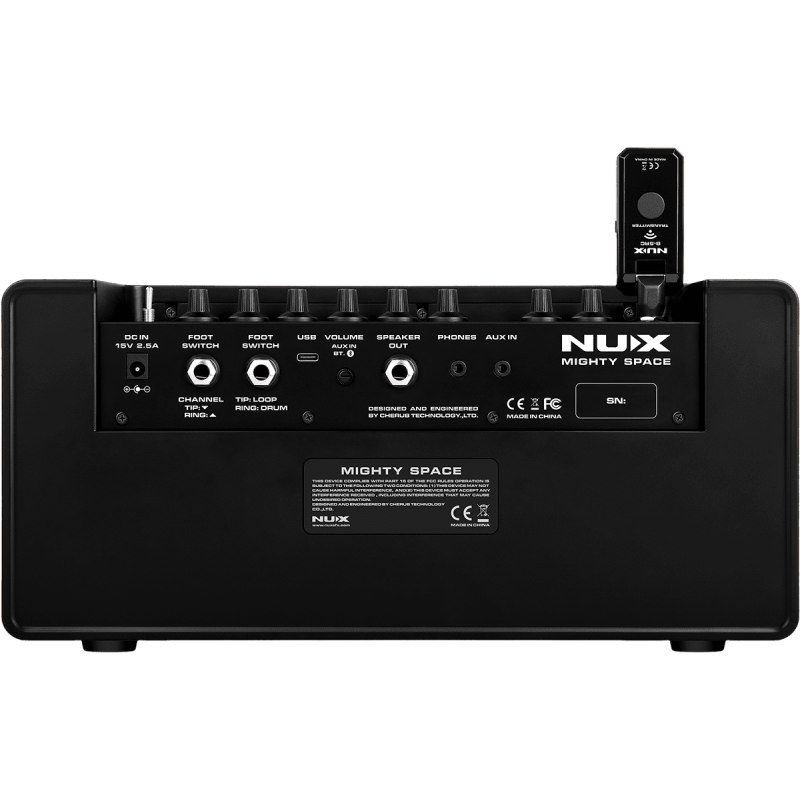 NUX MIGHTY-SPACE ampli guitare/basse stéréo à modélisation 30w bluetooth + émetteur 2,4 ghz
