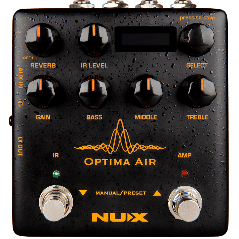 NUX OPTIMA-AIR pédale d'effets simulateur de guitare acoustique