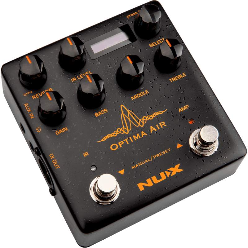 NUX OPTIMA-AIR pédale d'effets simulateur de guitare acoustique