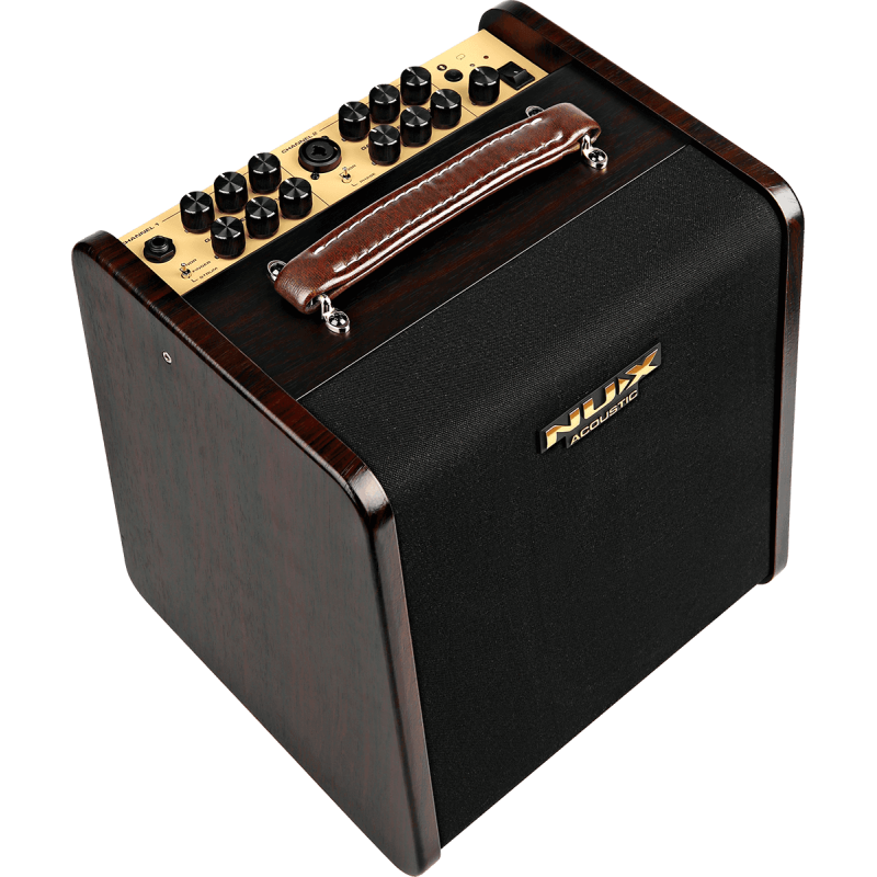 NUX STAGEMAN2-AC80 ampli acoustique 80 watts sur batterie 2 canaux - bluetooth + fx/ir/drum/looper