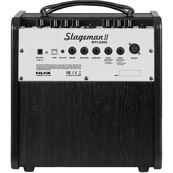 NUX STAGEMAN-AC60 ampli guitare acoustique 60 watts 2 canaux + bluetooth + effets/looper