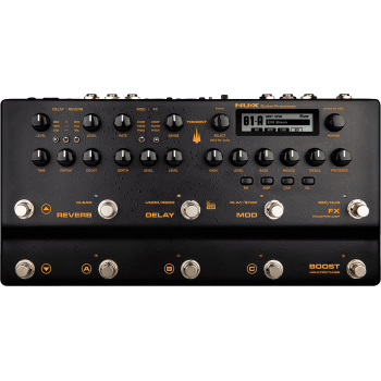 NUX TRIDENT multi-effet guitare trident 10 switchs 10 blocs effets midi looper