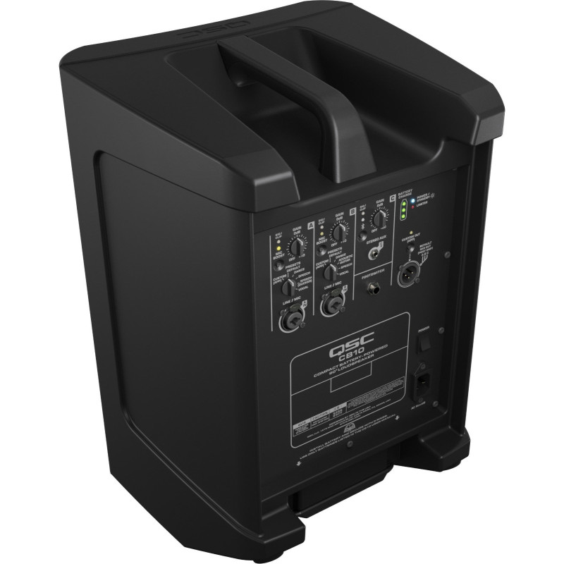 QSC PRO AUDIO CB10 enceinte active 10" sur batterie avec bluetooth