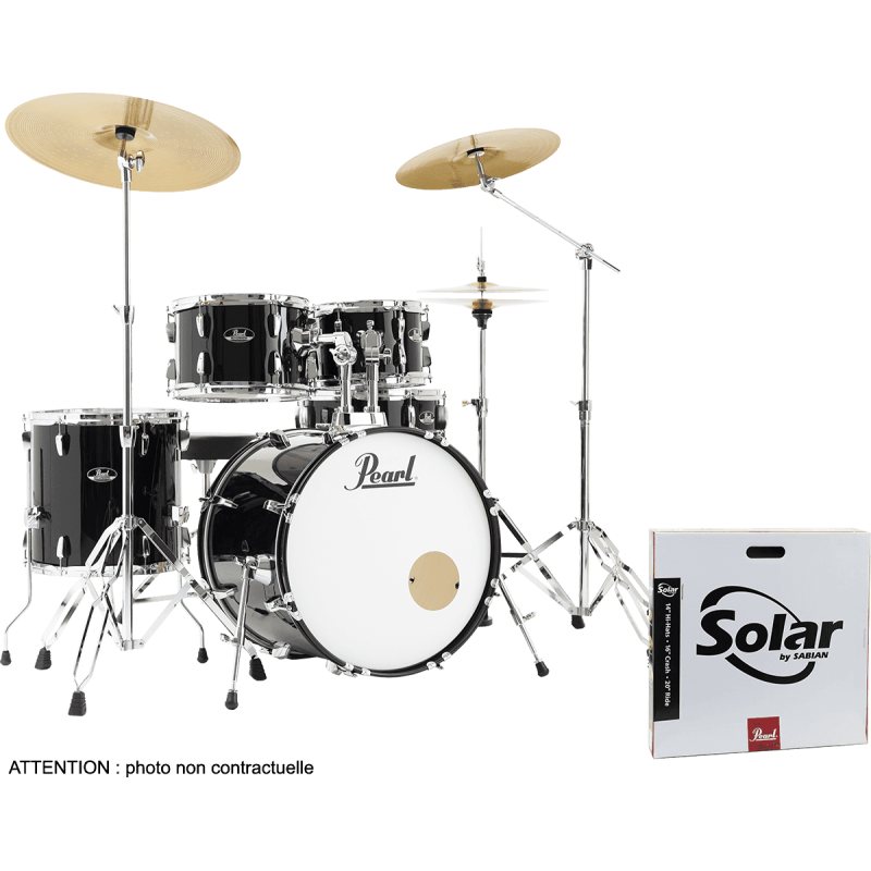 PEARL RSS505BCC-31 batterie roadshow 5f fusion 20" + b-50 + ride 20" solar jet black
