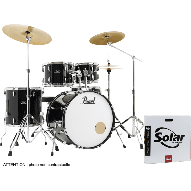 PEARL RSS525SBCC-31 batterie roadshow 5f rock 22" + b-50 + ride 20" solar jet black