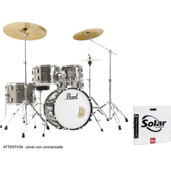PEARL RSS585BCC-707 batterie roadshow 5f junior 18" + b-50 + ride 20" solar bronze metallic