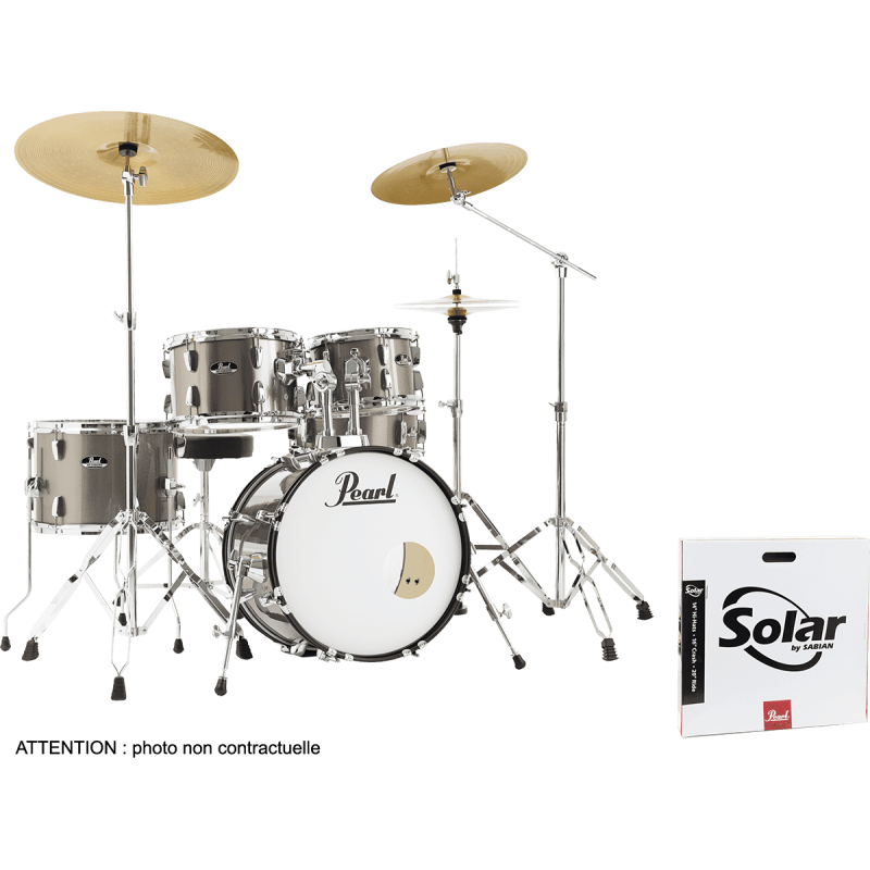 PEARL RSS585BCC-707 batterie roadshow 5f junior 18" + b-50 + ride 20" solar bronze metallic