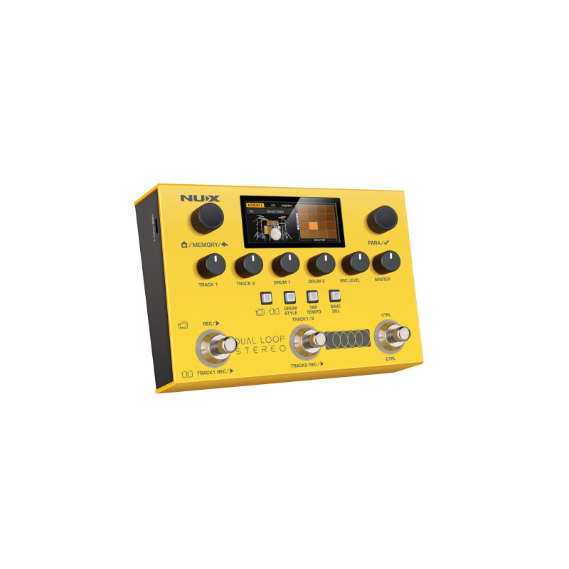 NUX DUAL-LOOP-STEREO looper-pedal drum-machine stereo-amp-simulator