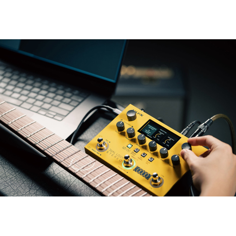 NUX DUAL-LOOP-STEREO looper-pedal drum-machine stereo-amp-simulator