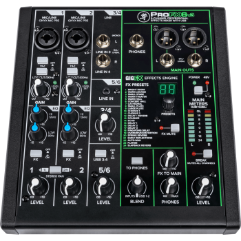 MACKIE PROFX6V3 mixer usb 6 canaux + effets