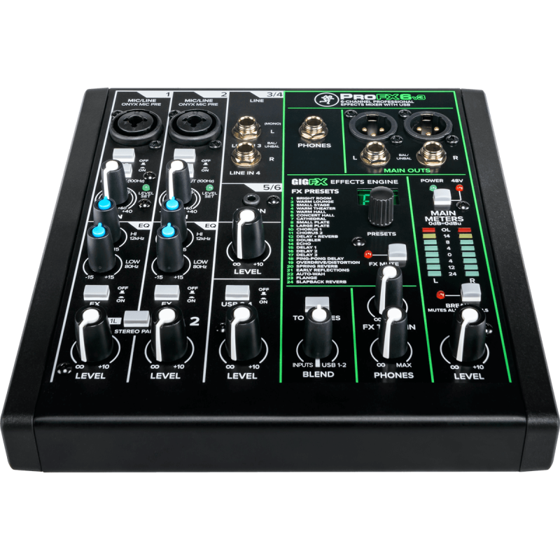 MACKIE PROFX6V3 mixer usb 6 canaux + effets
